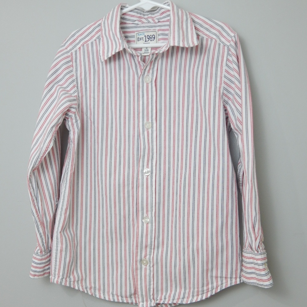 Boy Children's Place button down shirt sz s 5/6